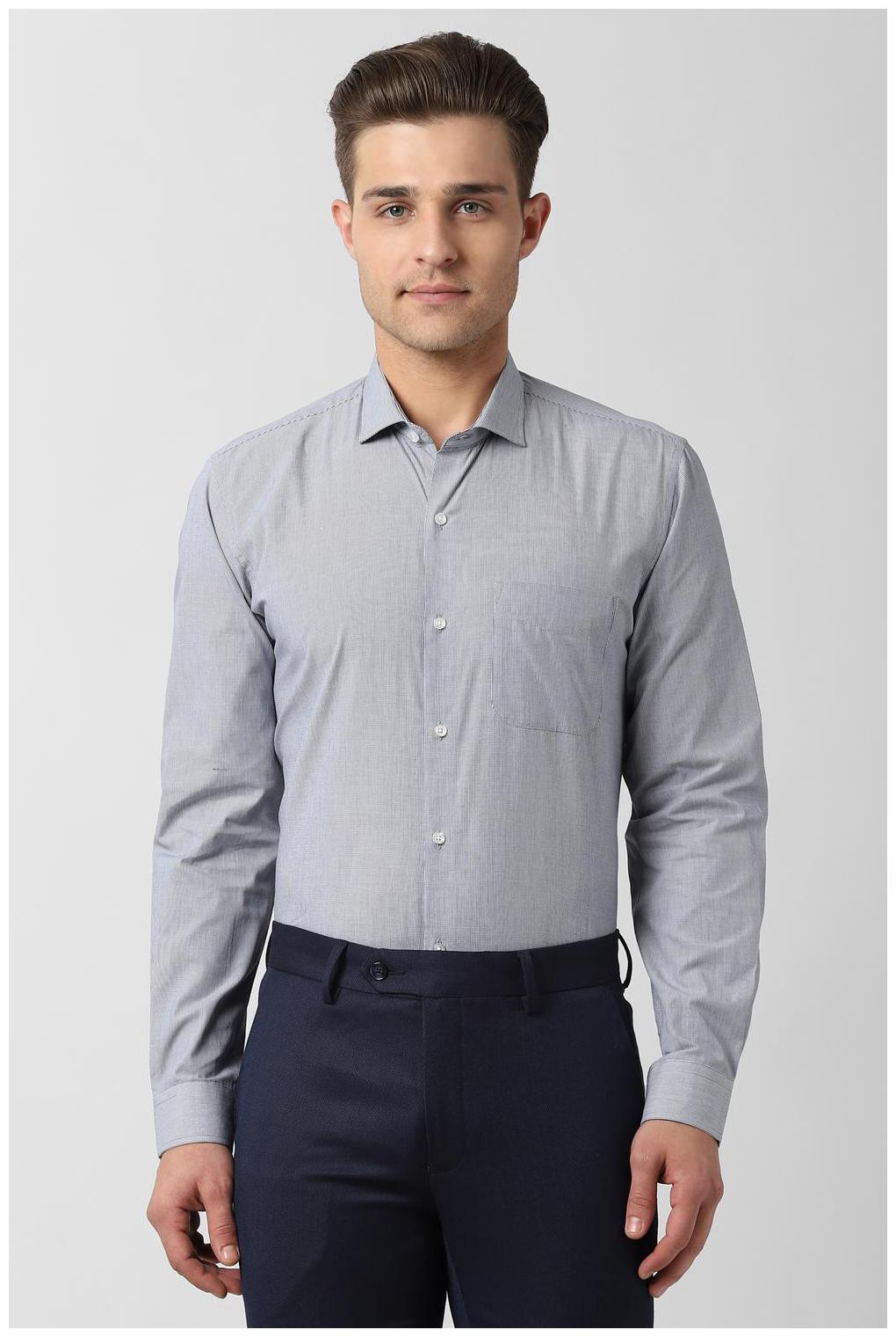 

Peter England Men Slim fit Formal Shirt - Grey