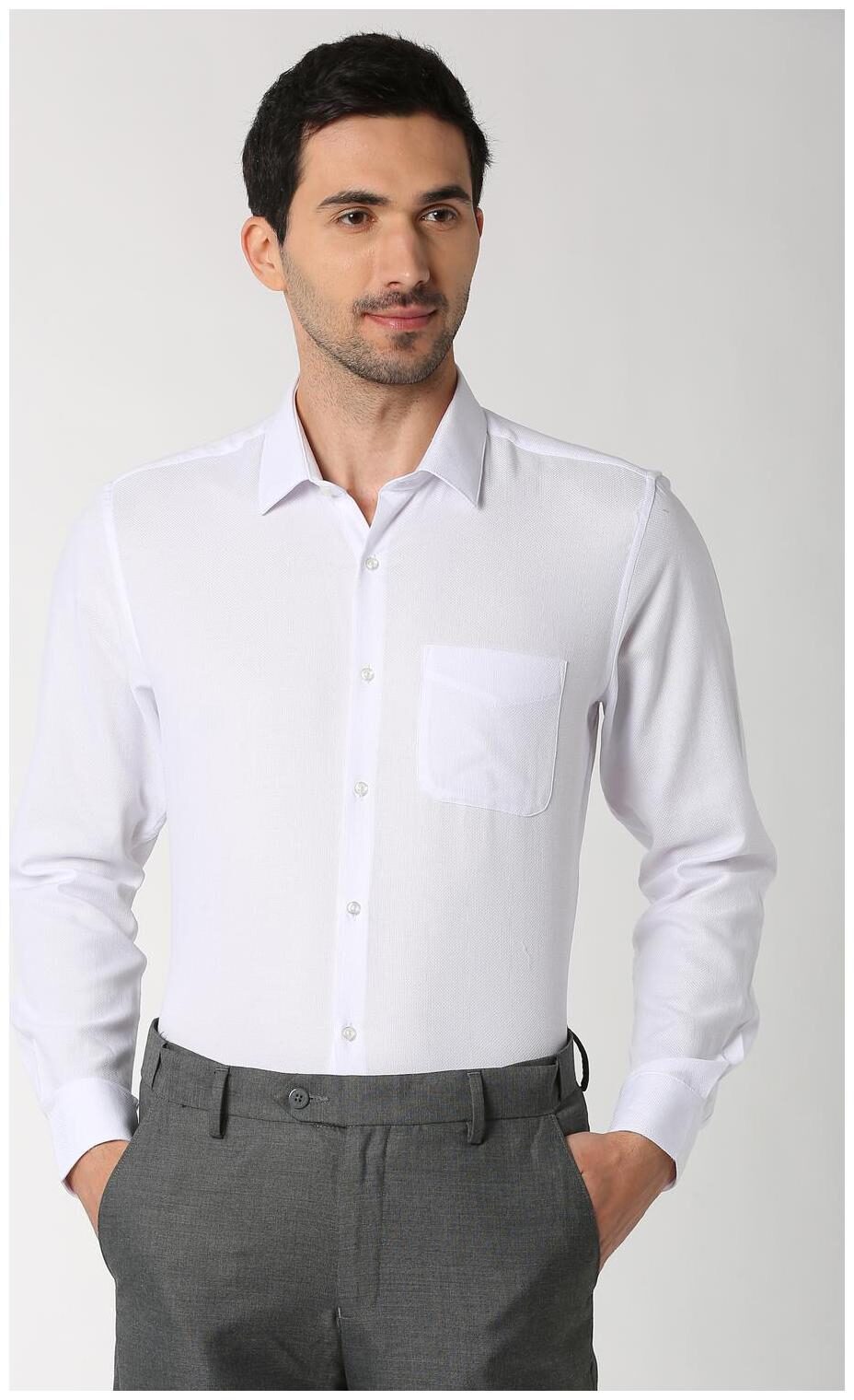 

Peter England Men Regular fit Formal Shirt - White