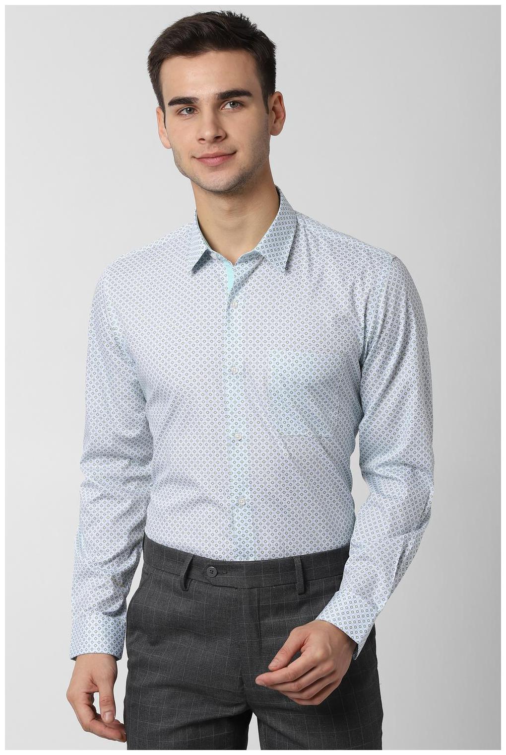 

Peter England Men Slim fit Formal Shirt - Blue