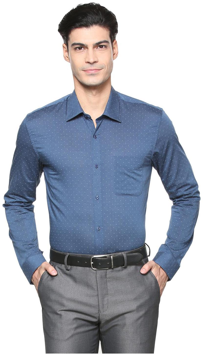 

Peter England Men Slim fit Formal Shirt - Blue