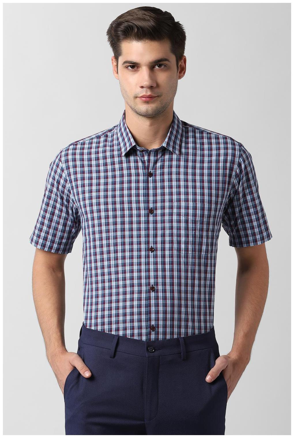 

Peter England Men Regular fit Formal Shirt - Blue