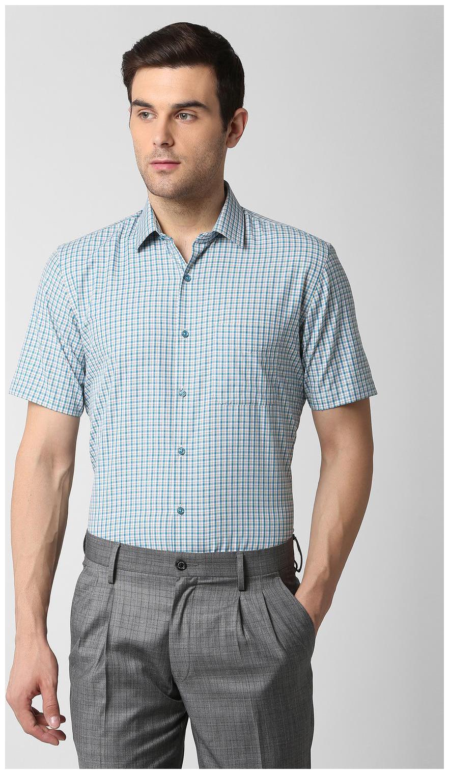 

Peter England Men Regular fit Formal Shirt - Blue