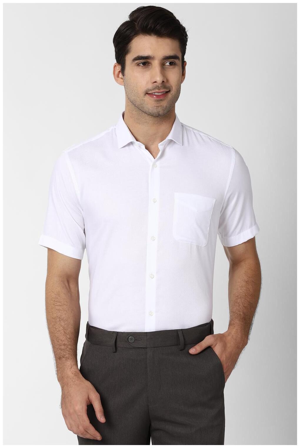 

Peter England Men Regular fit Formal Shirt - White