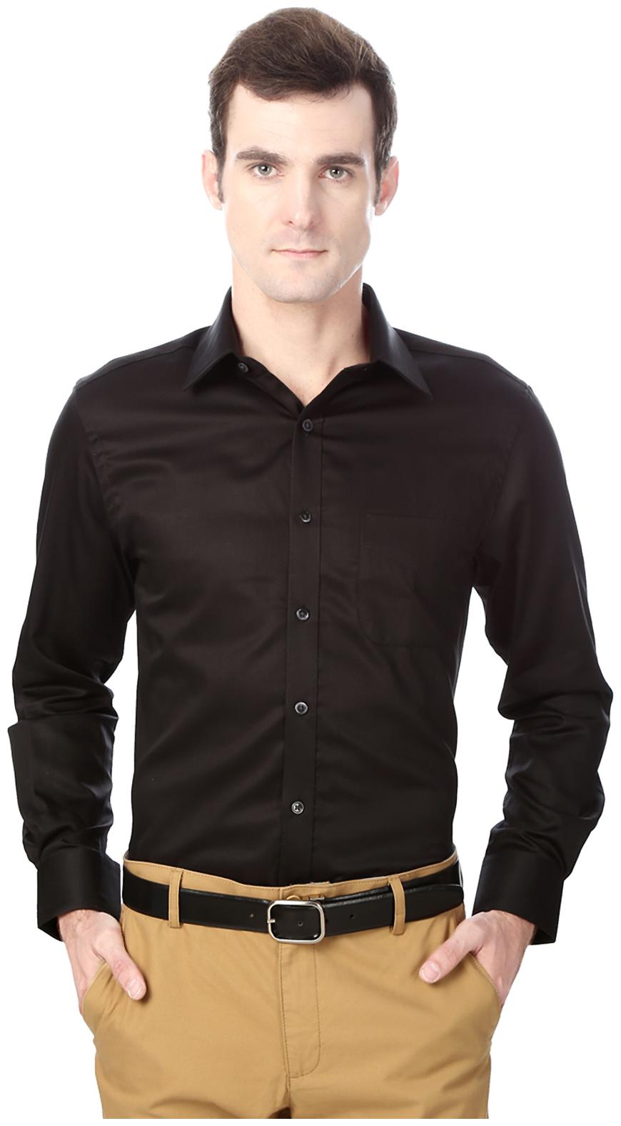 

Peter England Men Regular fit Formal Shirt - Black
