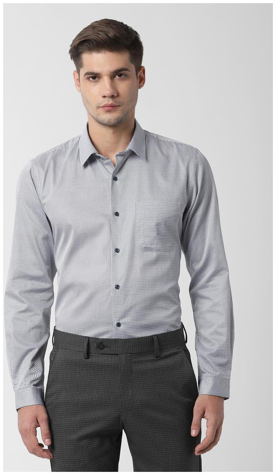 

Peter England Men Slim fit Formal Shirt - Blue