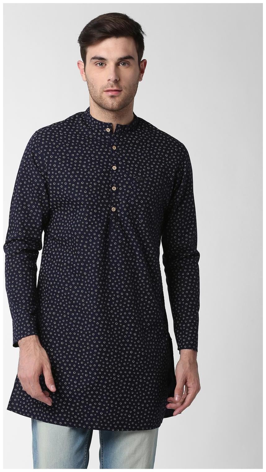 

Peter England Men Blue Slim Fit Kurta