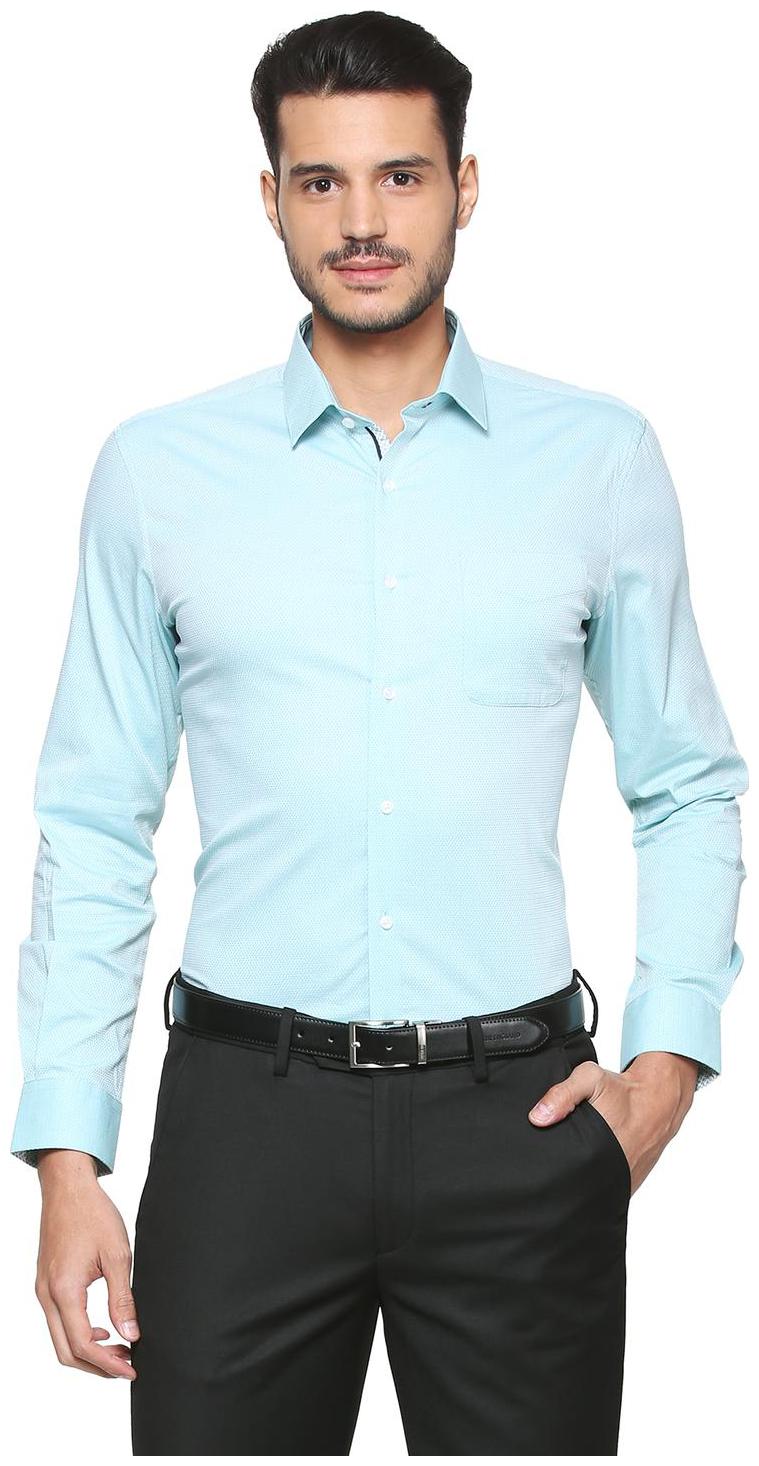 

Peter England Men Slim fit Formal Shirt - Blue