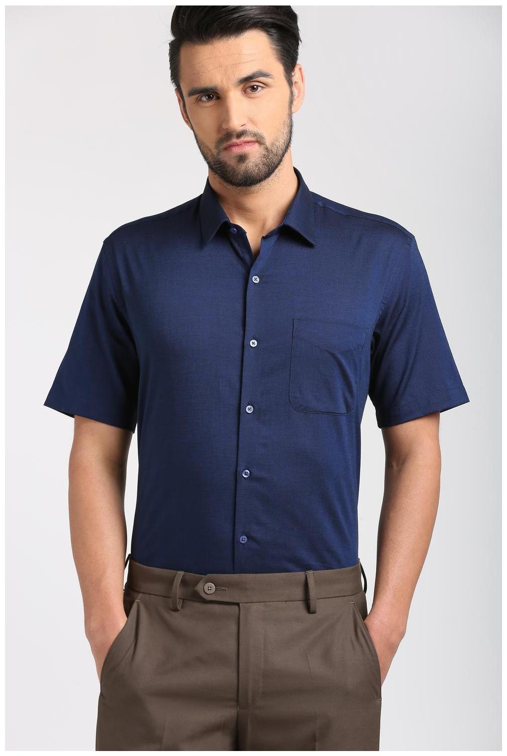 

Peter England Men Regular fit Formal Shirt - Blue