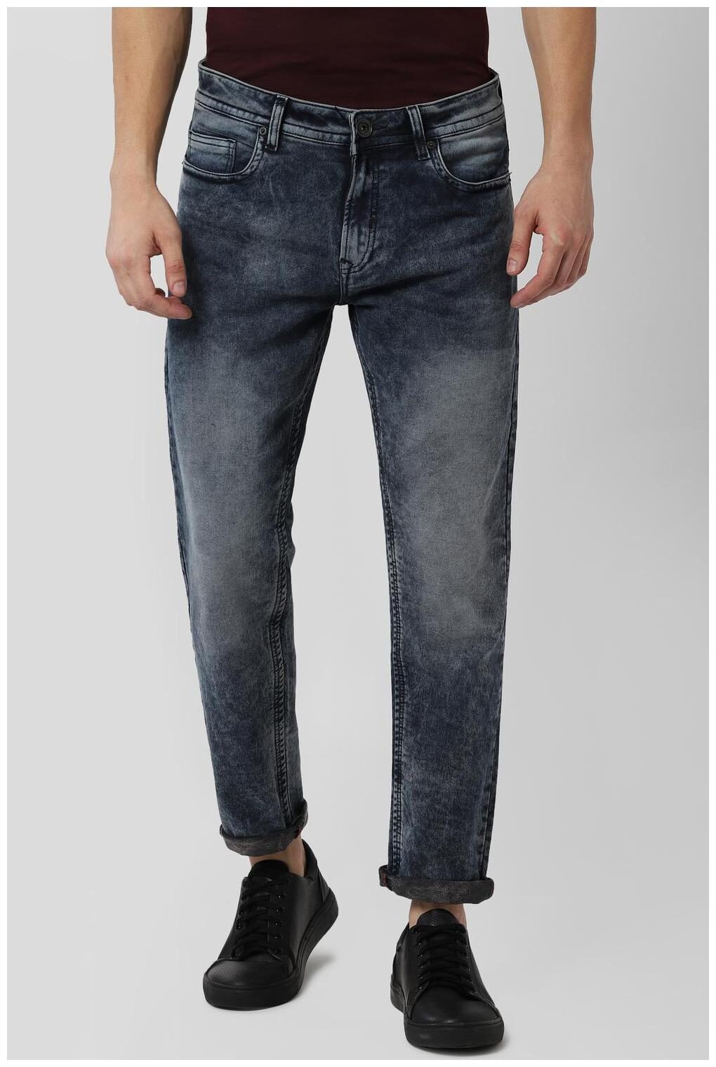 

Peter England Men Grey Tapered Fit Jeans