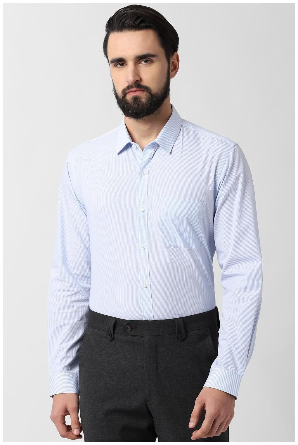 

Peter England Men Slim fit Formal Shirt - Blue