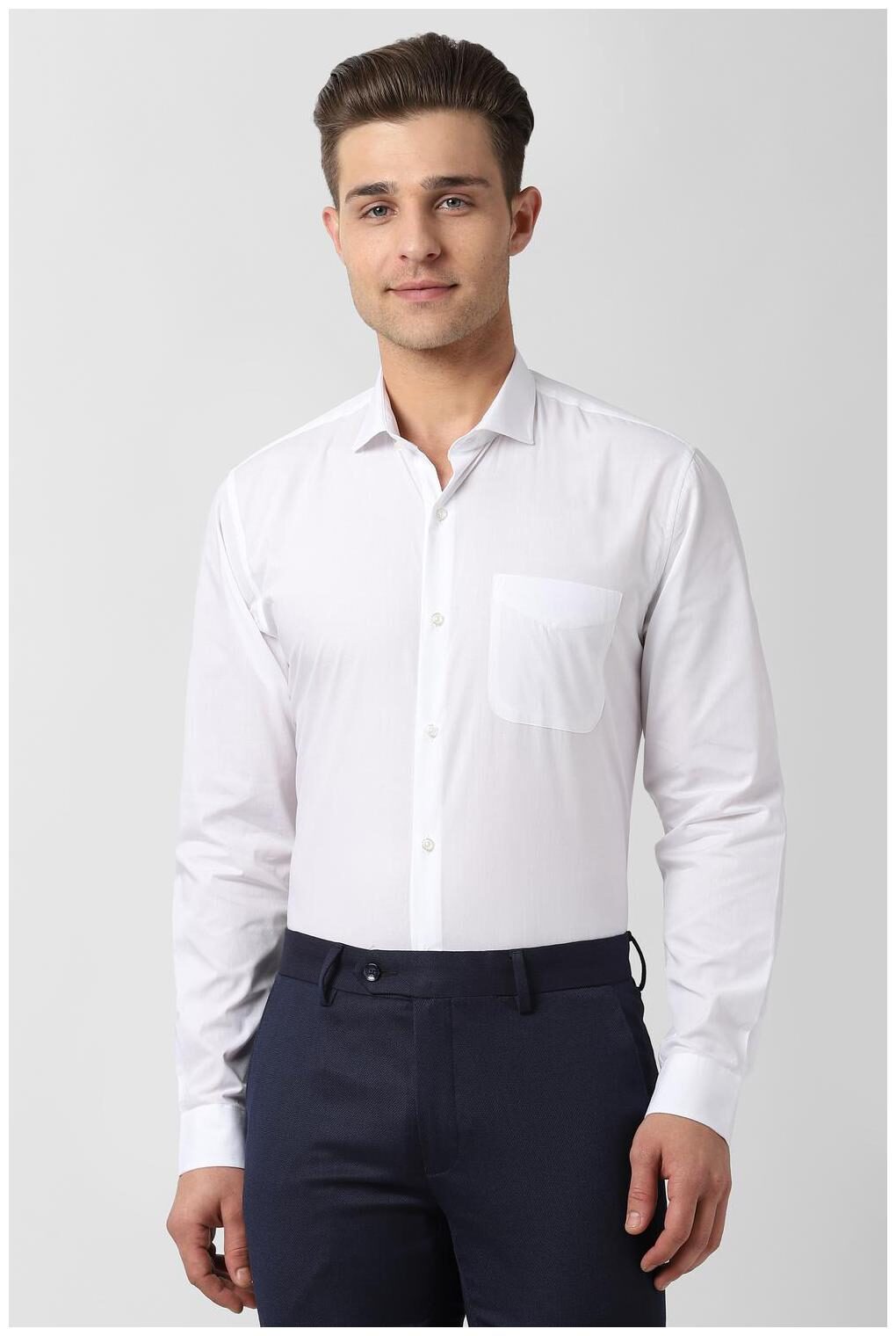 

Peter England Men Slim fit Formal Shirt - White