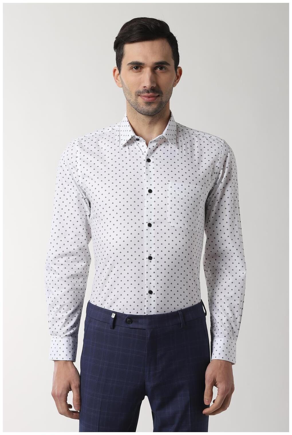 

Peter England Men Slim fit Formal Shirt - White