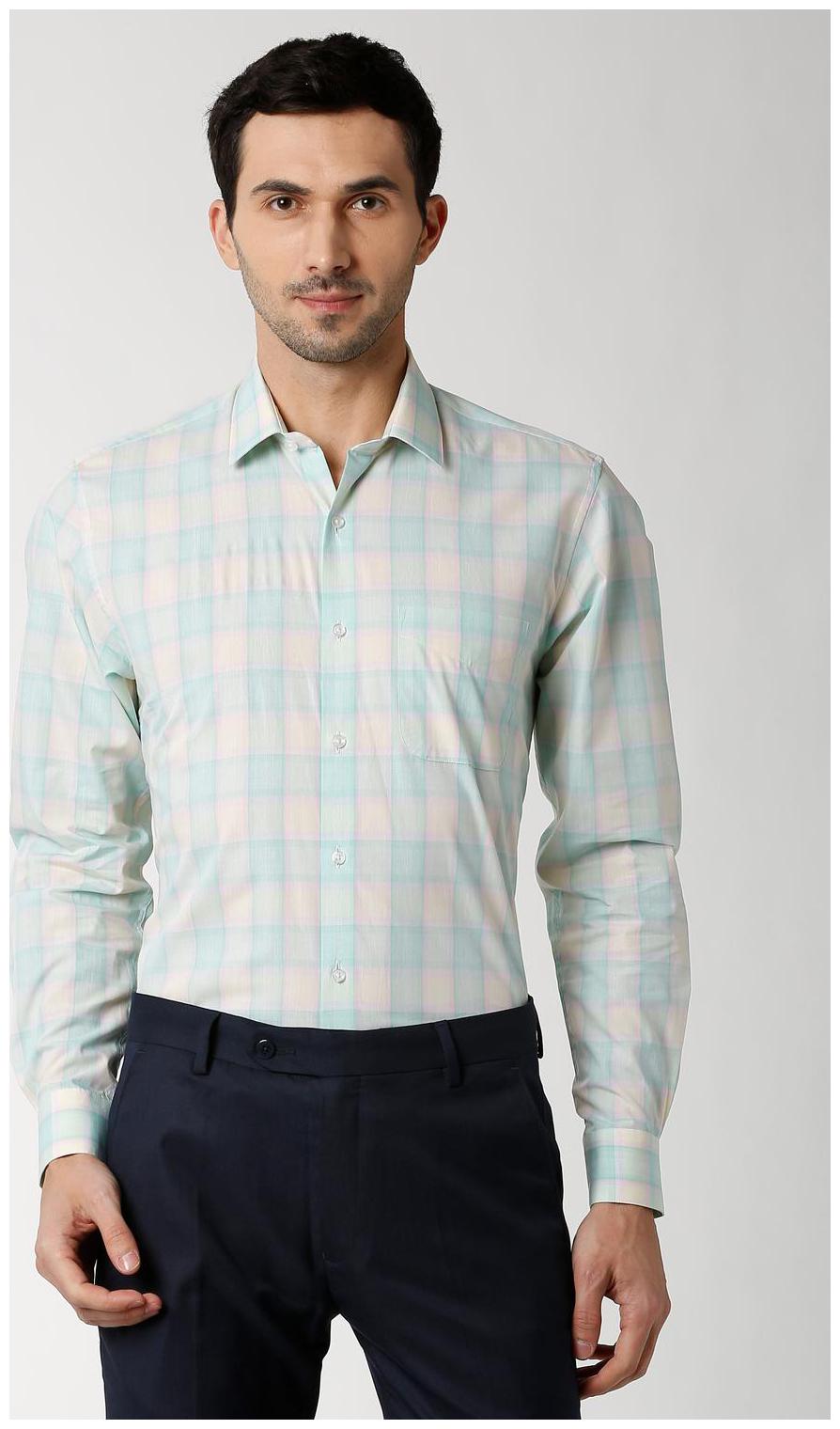

Peter England Men Regular fit Formal Shirt - Blue