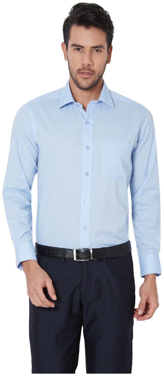 

Peter England Men Slim fit Formal Shirt - Blue