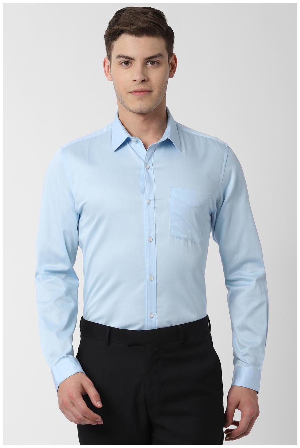 

Peter England Men Slim fit Formal Shirt - Blue