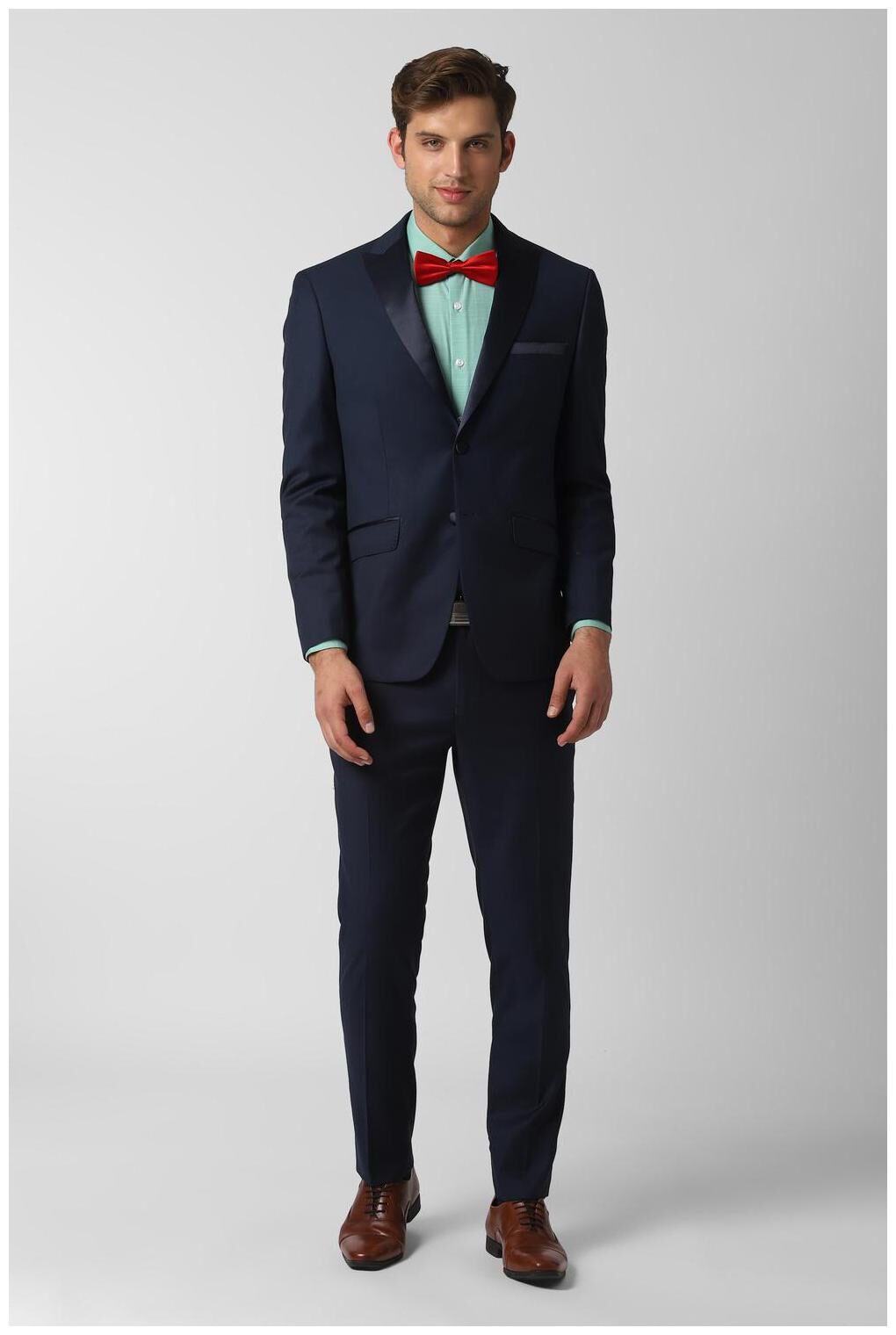 

Peter England Blended Blazer and Trouser Blue