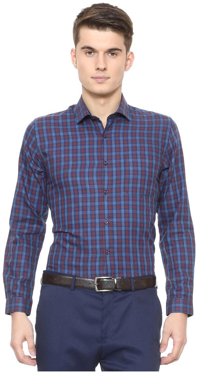 

Peter England Men Slim fit Formal Shirt - Blue