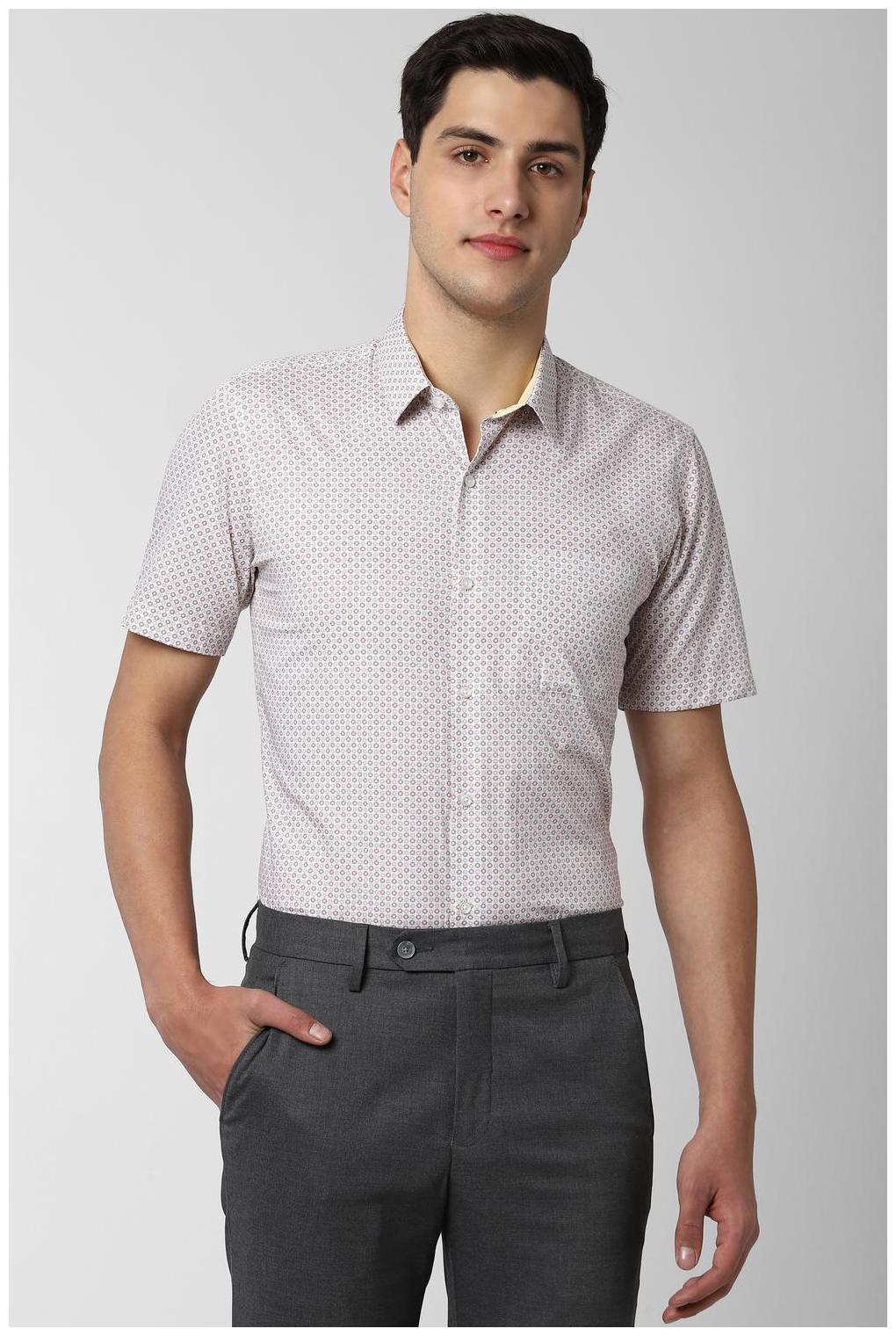 

Peter England Men Slim fit Formal Shirt - Brown