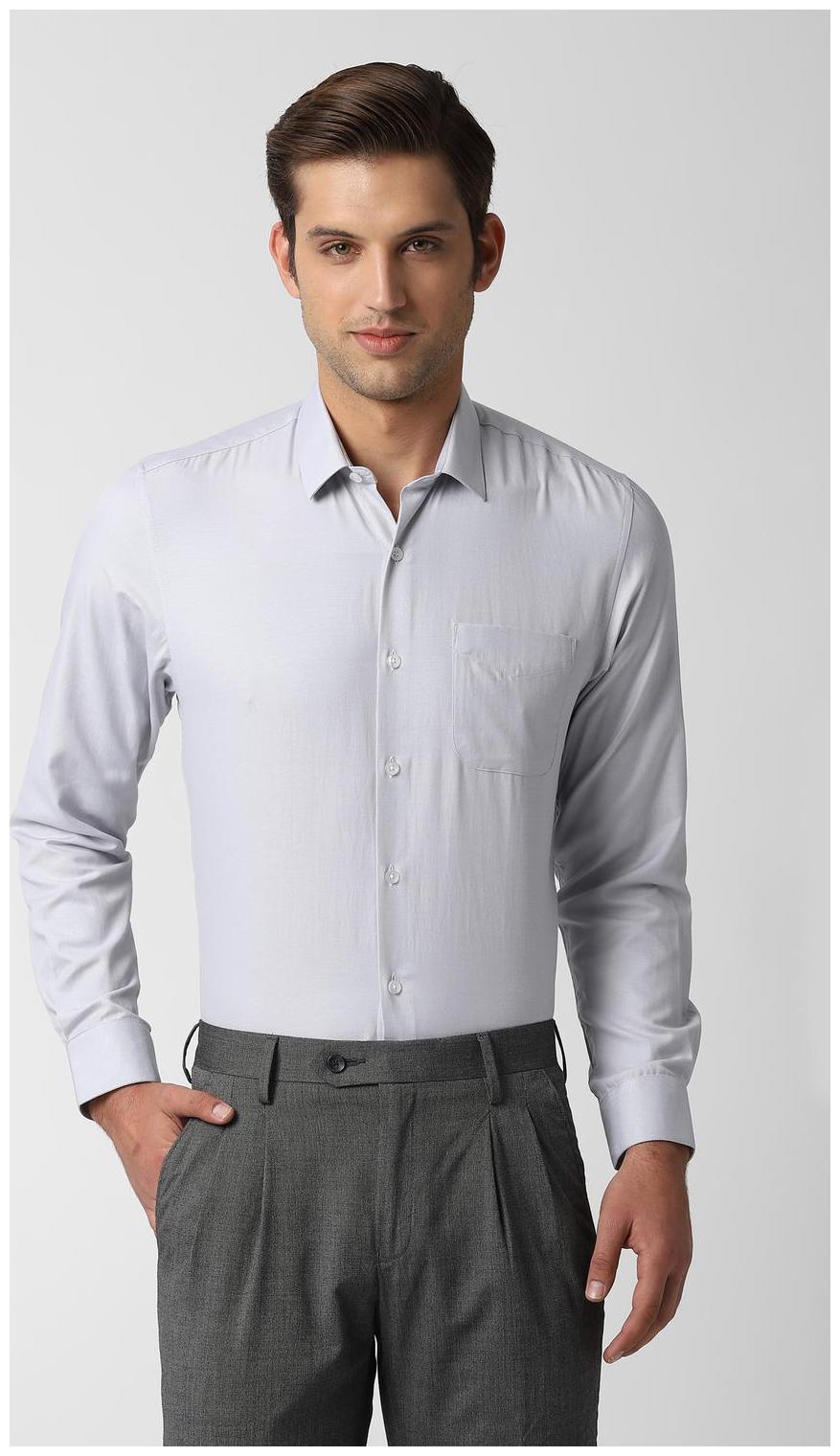 

Peter England Men Slim fit Formal Shirt - Grey