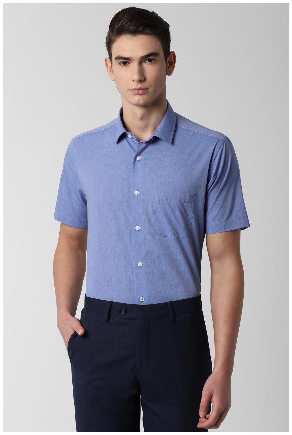 

Peter England Men Regular fit Formal Shirt - Blue