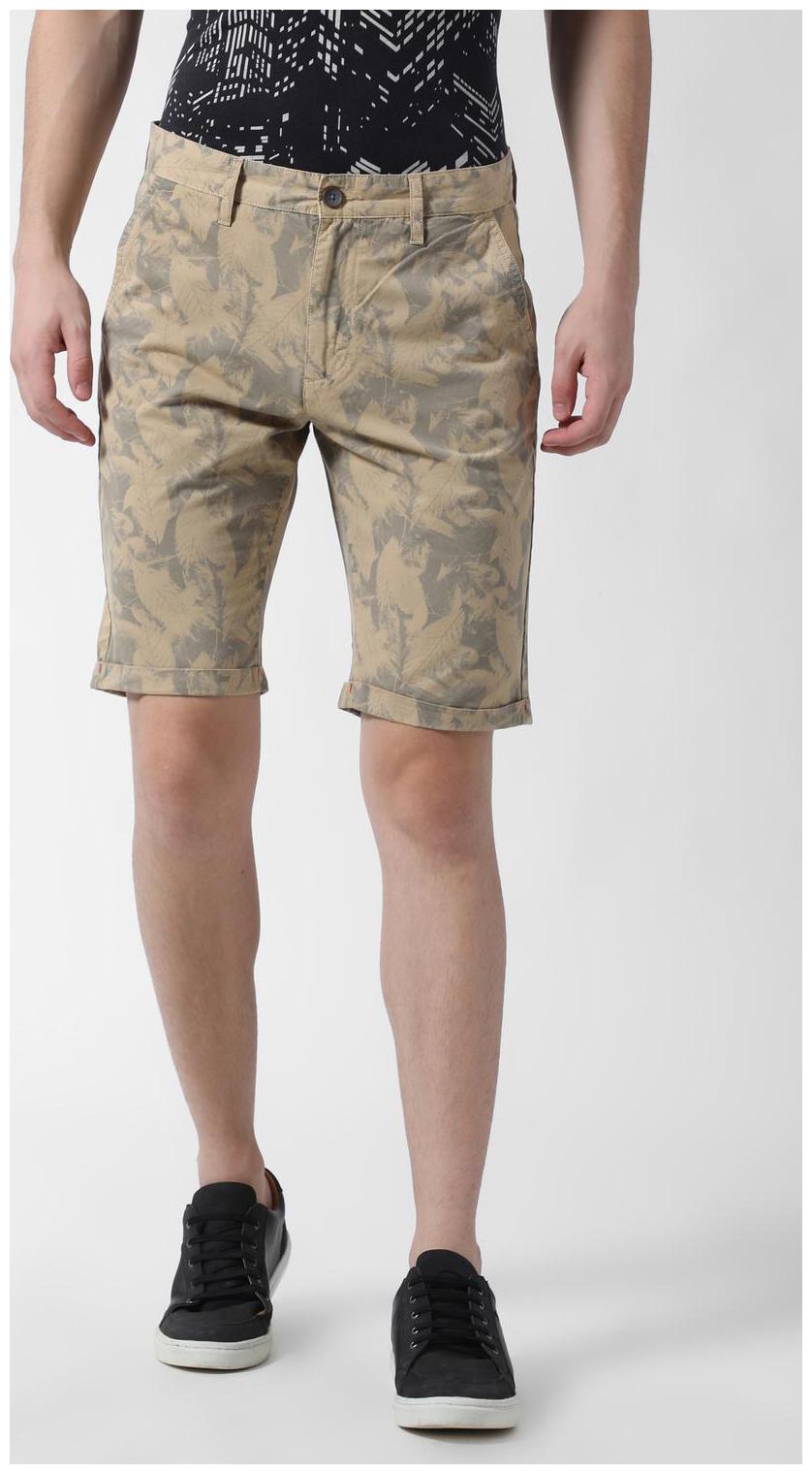

Peter England Men Beige Slim Fit Chinos Shorts