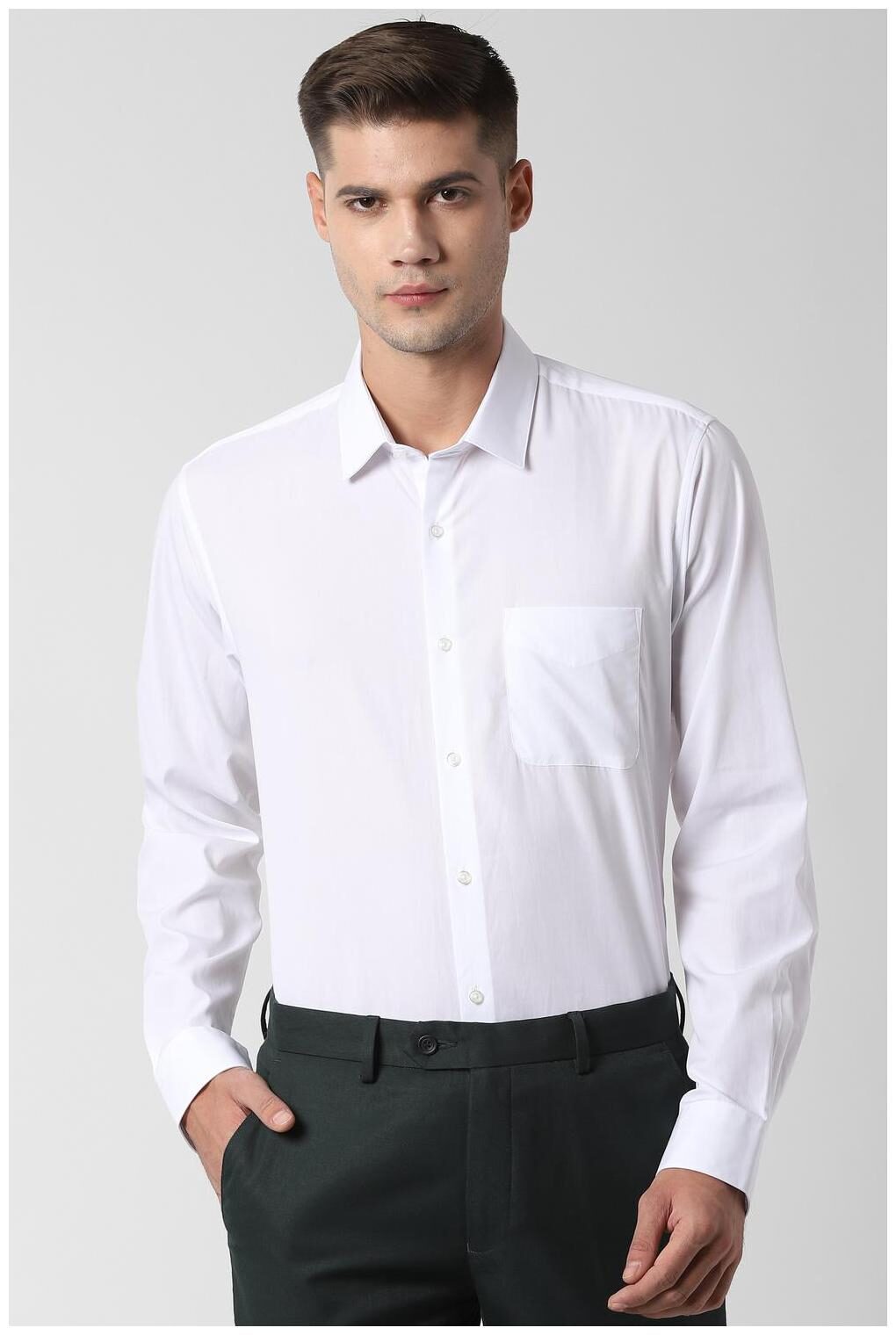 

Peter England Men Regular fit Formal Shirt - White