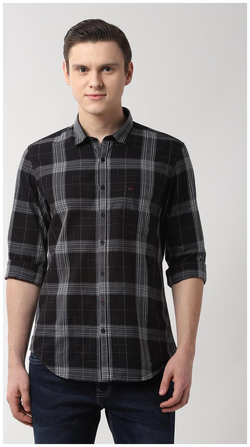 

Peter England Men Black Floral Slim Fit Casual Shirt