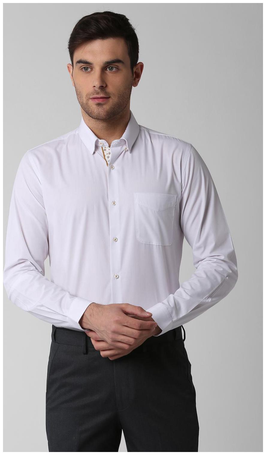 

Peter England Men Slim fit Formal Shirt - White