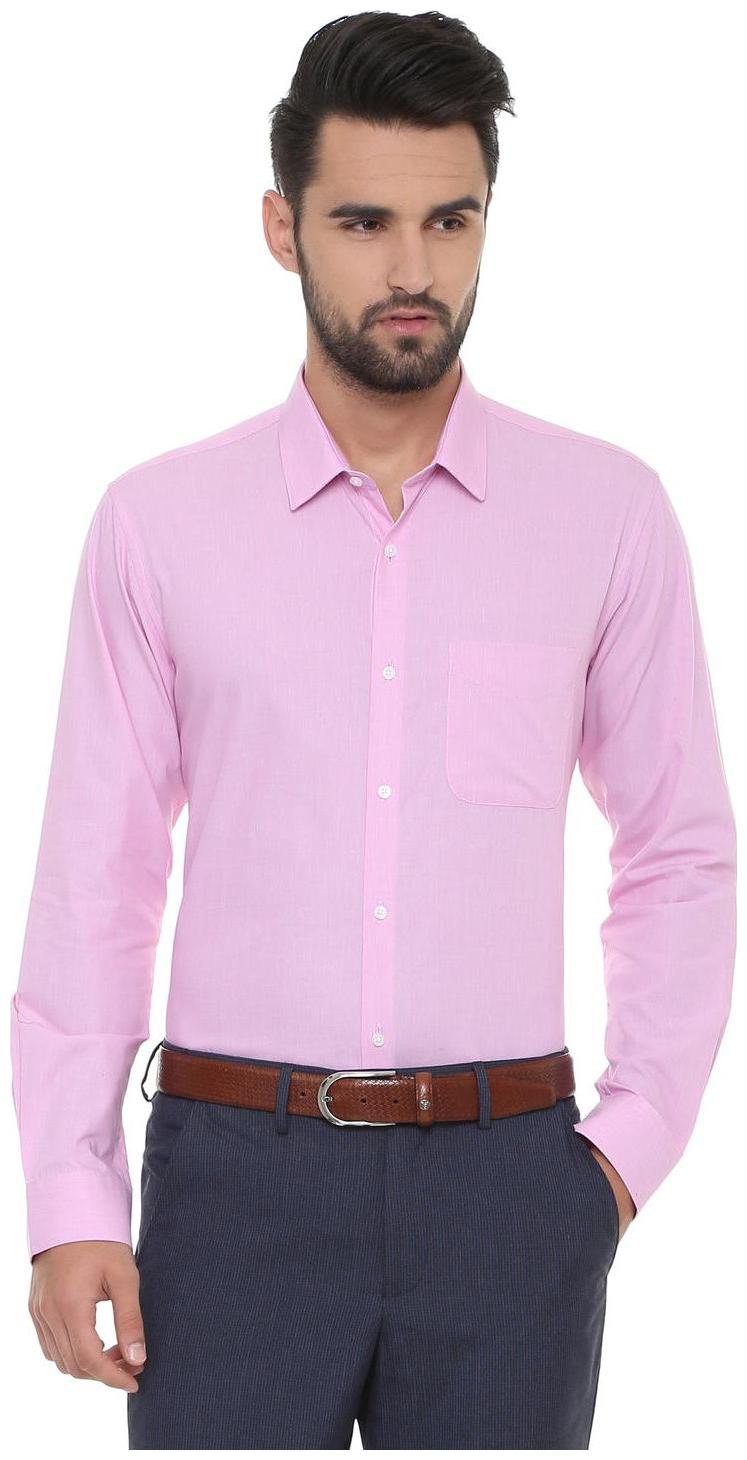 

Peter England Men Regular fit Formal Shirt - Pink