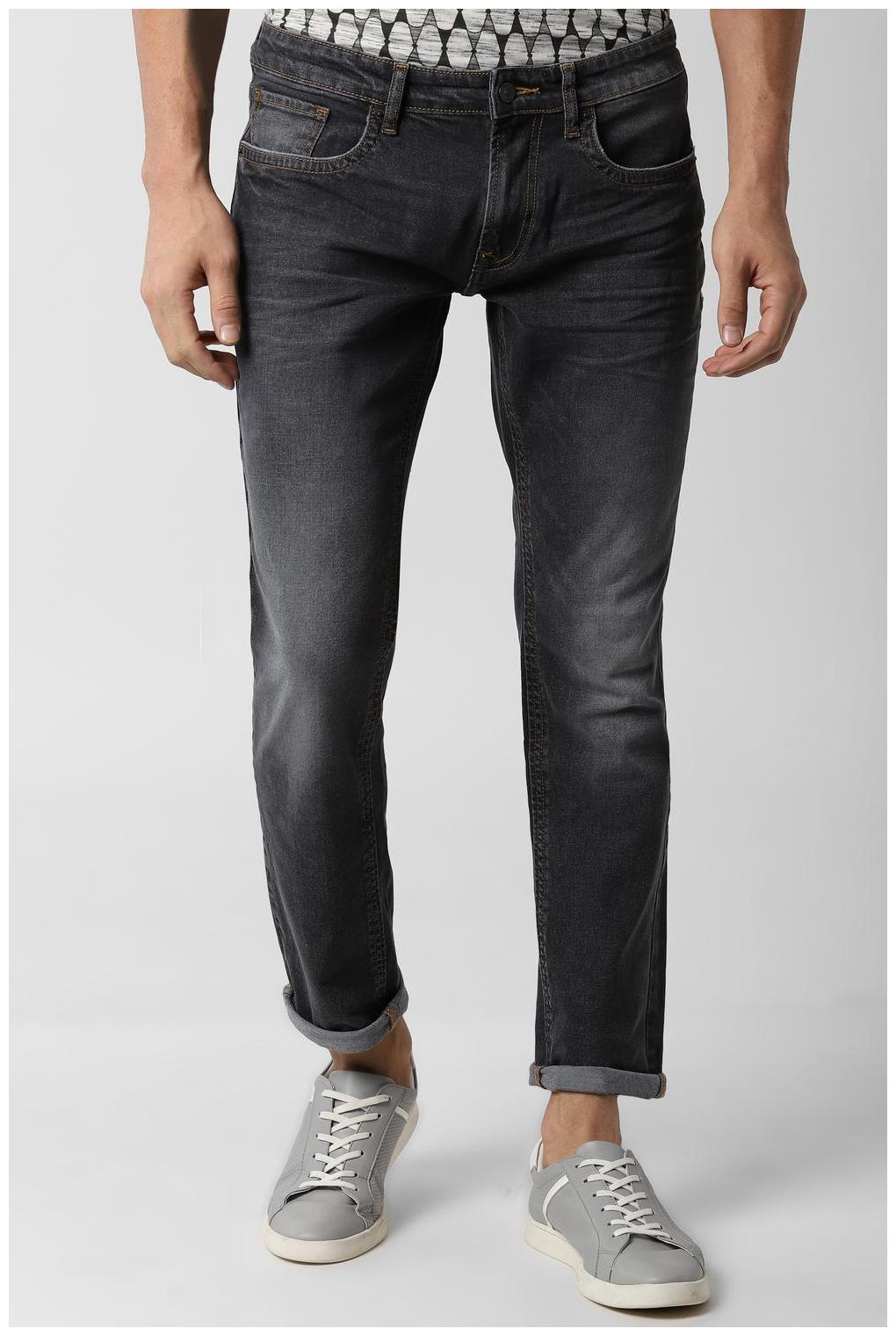

Peter England Men Grey Slim Fit Jeans