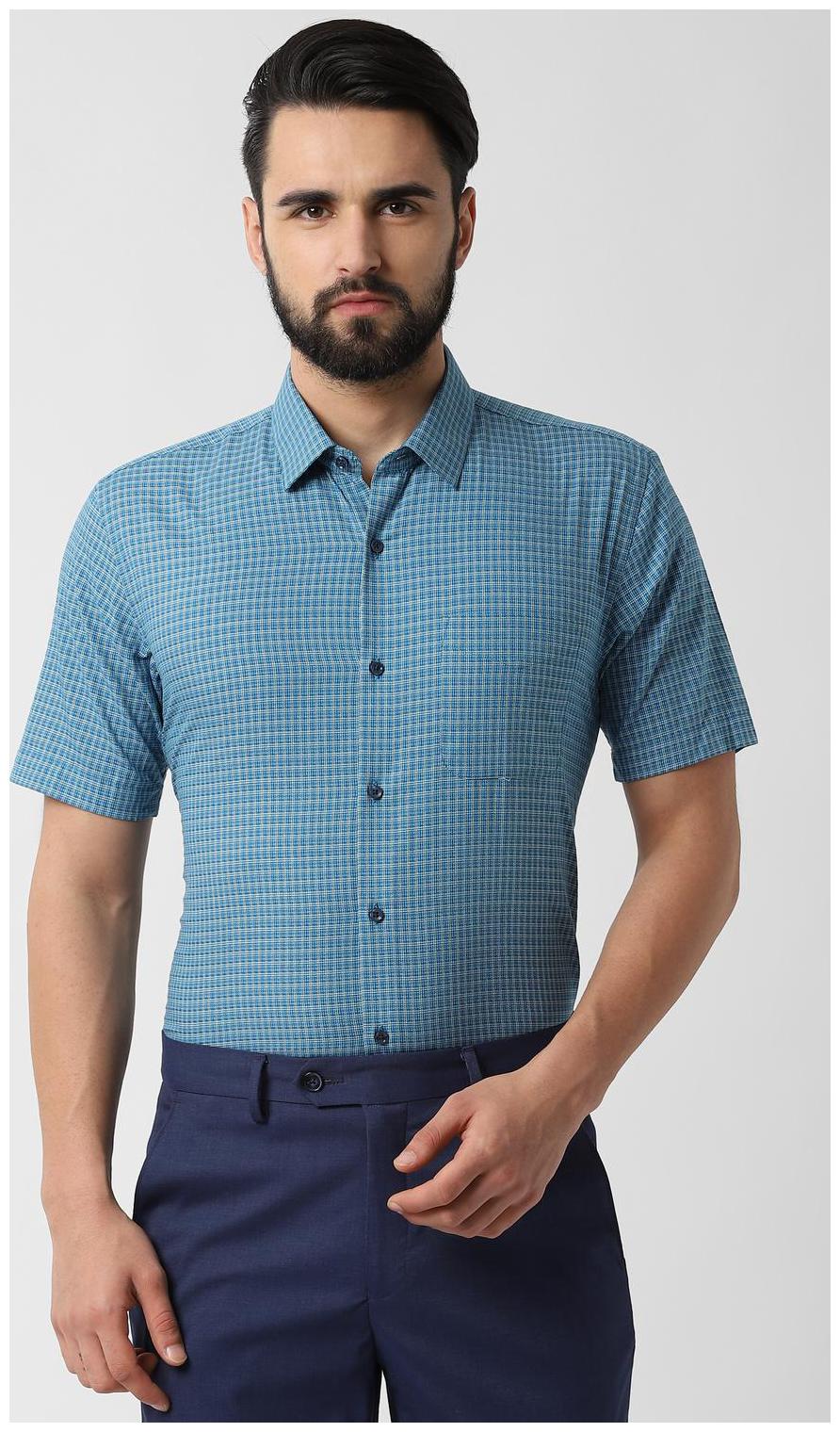 

Peter England Men Regular fit Formal Shirt - Blue