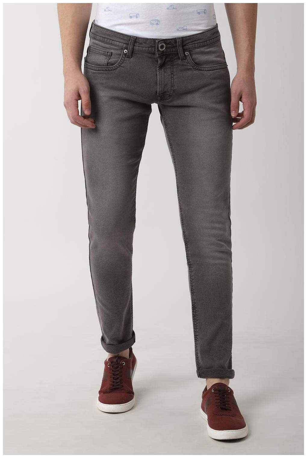 

Peter England Men Grey Skinny Fit Jeans