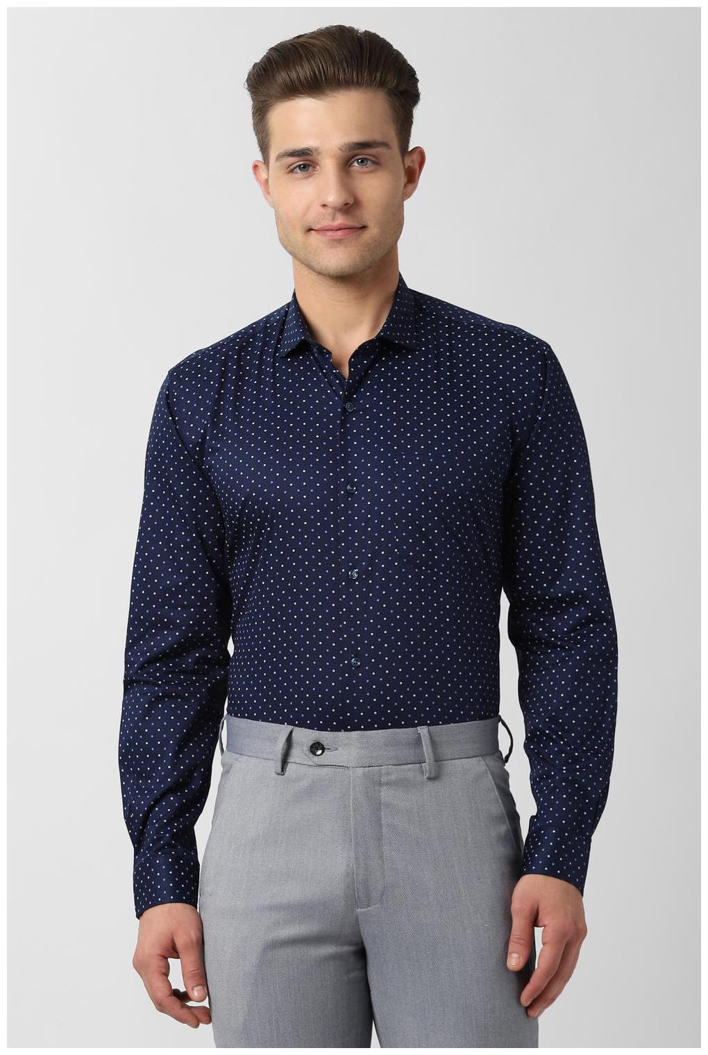 

Peter England Men Regular fit Formal Shirt - Blue