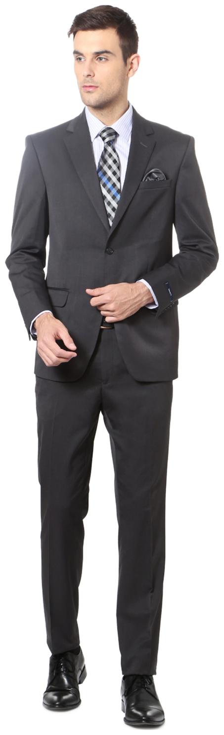 

Peter England Blended Comfort Grey Formal Suits