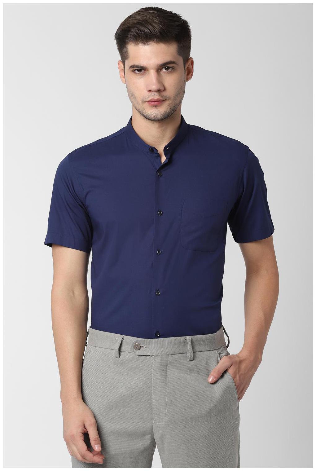 

Peter England Men Slim fit Formal Shirt - Blue