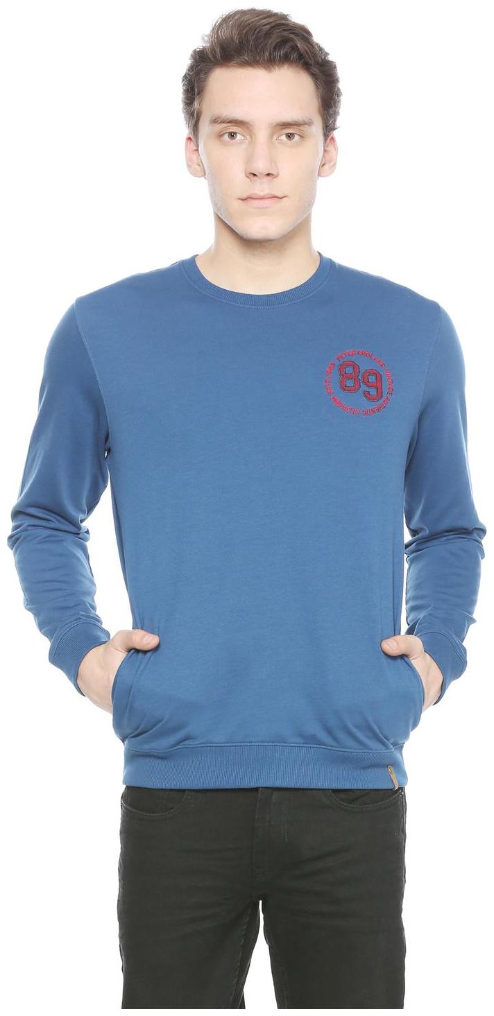 

Peter England Men Blue Round neck Sweatshirt