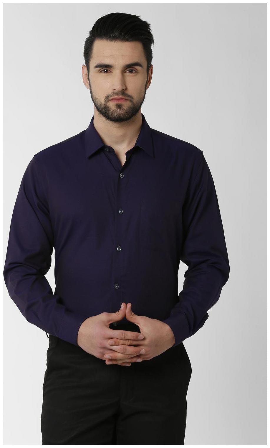 

Peter England Men Regular fit Formal Shirt - Blue
