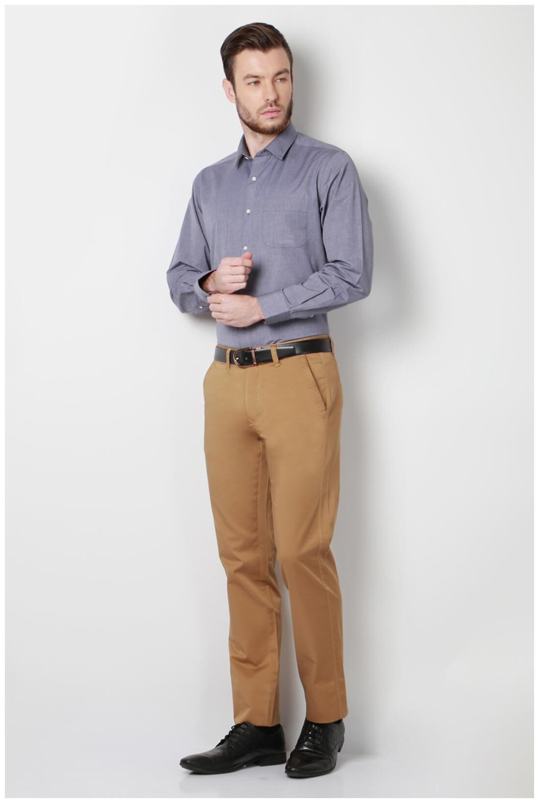 

Peter England Men Regular fit Formal Shirt - Blue