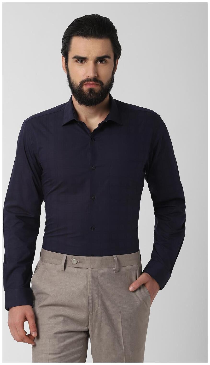 

Peter England Men Regular fit Formal Shirt - Blue