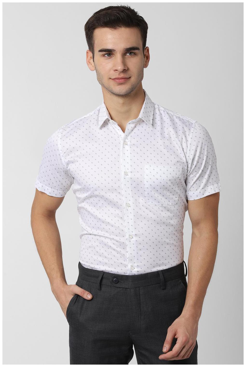 

Peter England Men Slim fit Formal Shirt - White
