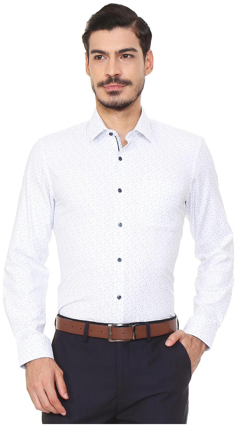 

Peter England Men Slim fit Formal Shirt - White