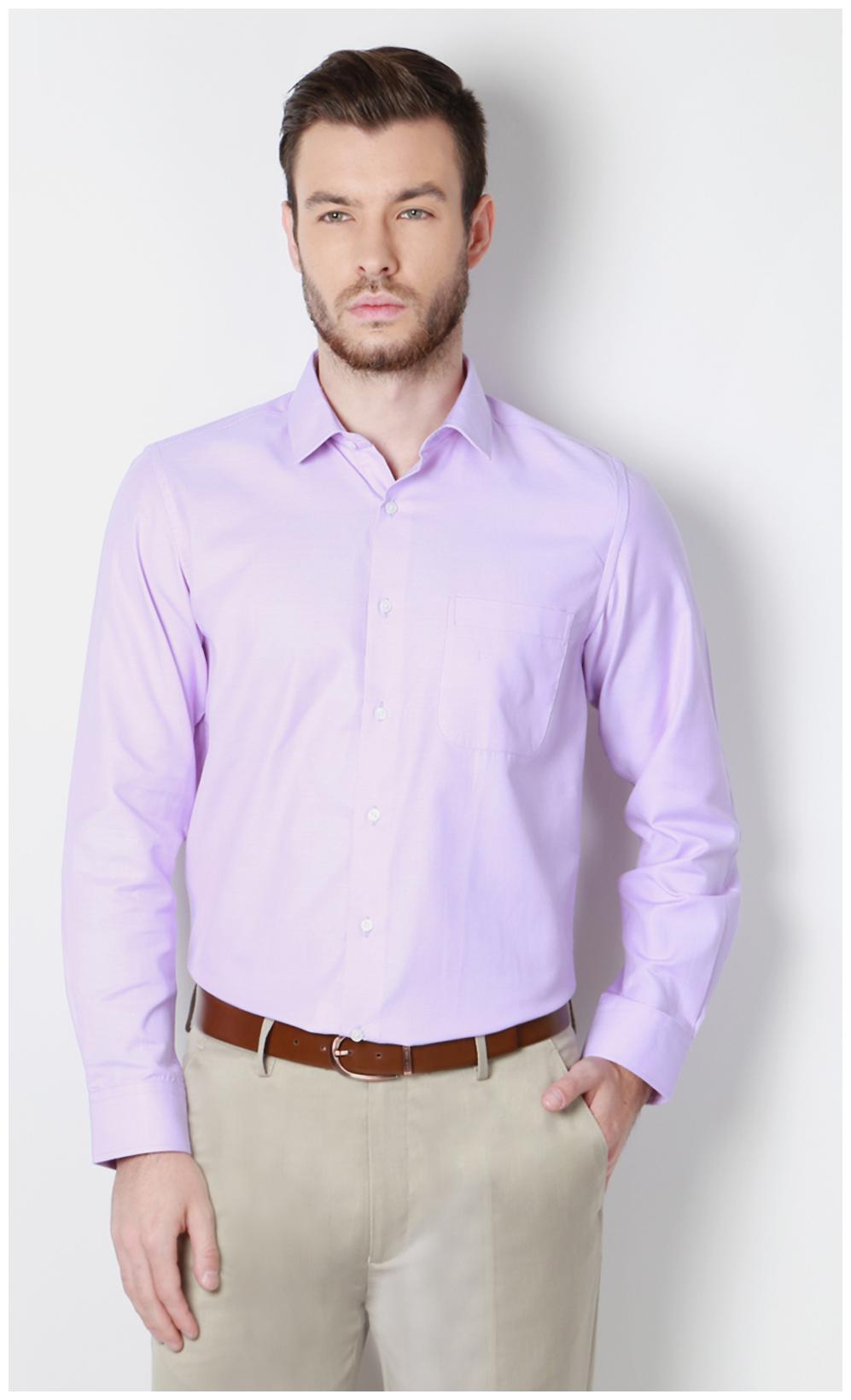 

Peter England Men Regular fit Formal Shirt - Purple