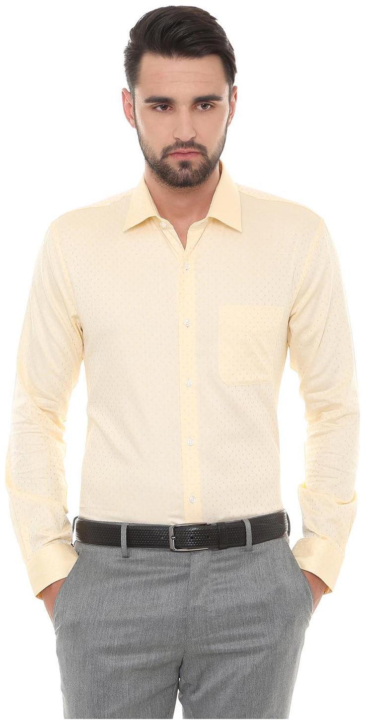 

Peter England Men Slim fit Formal Shirt - Yellow