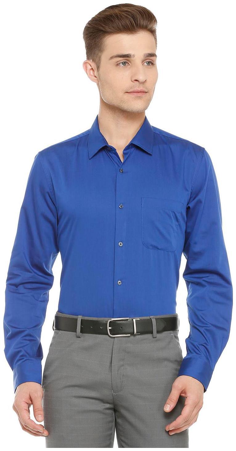 

Peter England Men Slim fit Formal Shirt - Blue