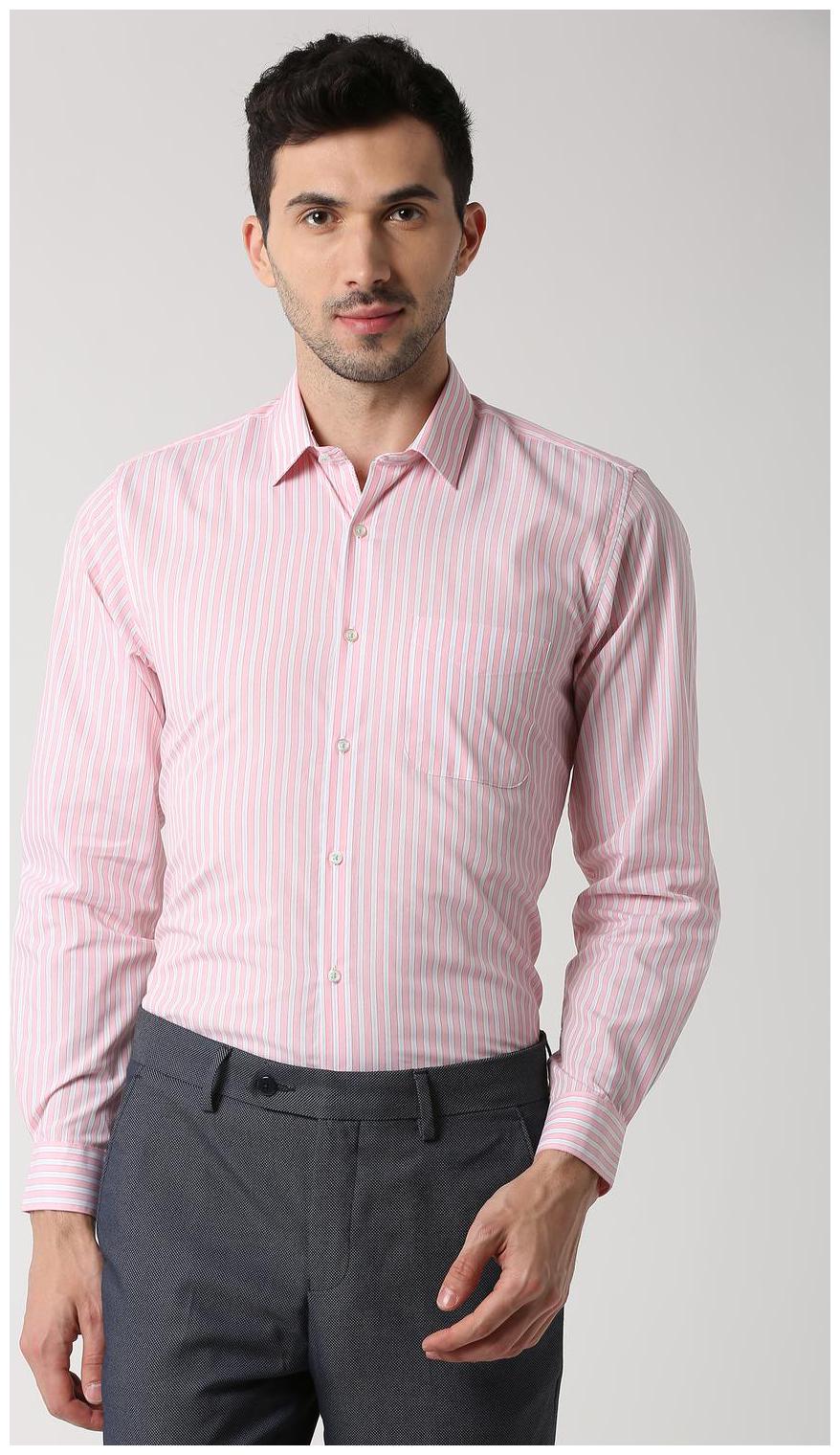 

Peter England Men Regular fit Formal Shirt - Pink