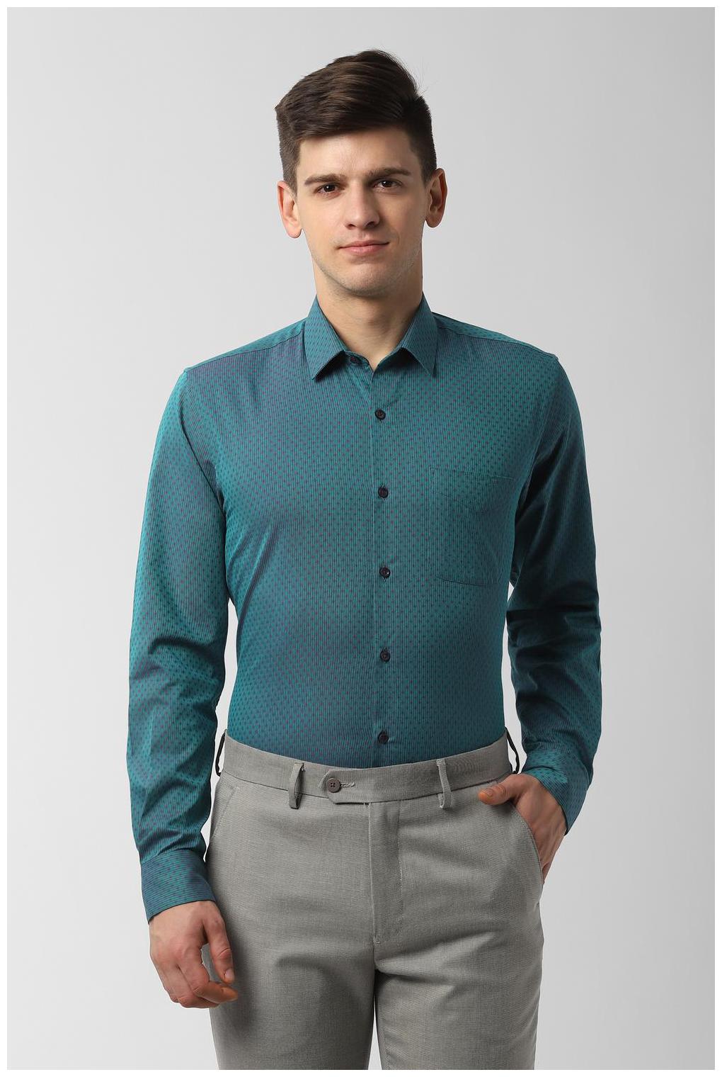 

Peter England Men Slim fit Formal Shirt - Blue