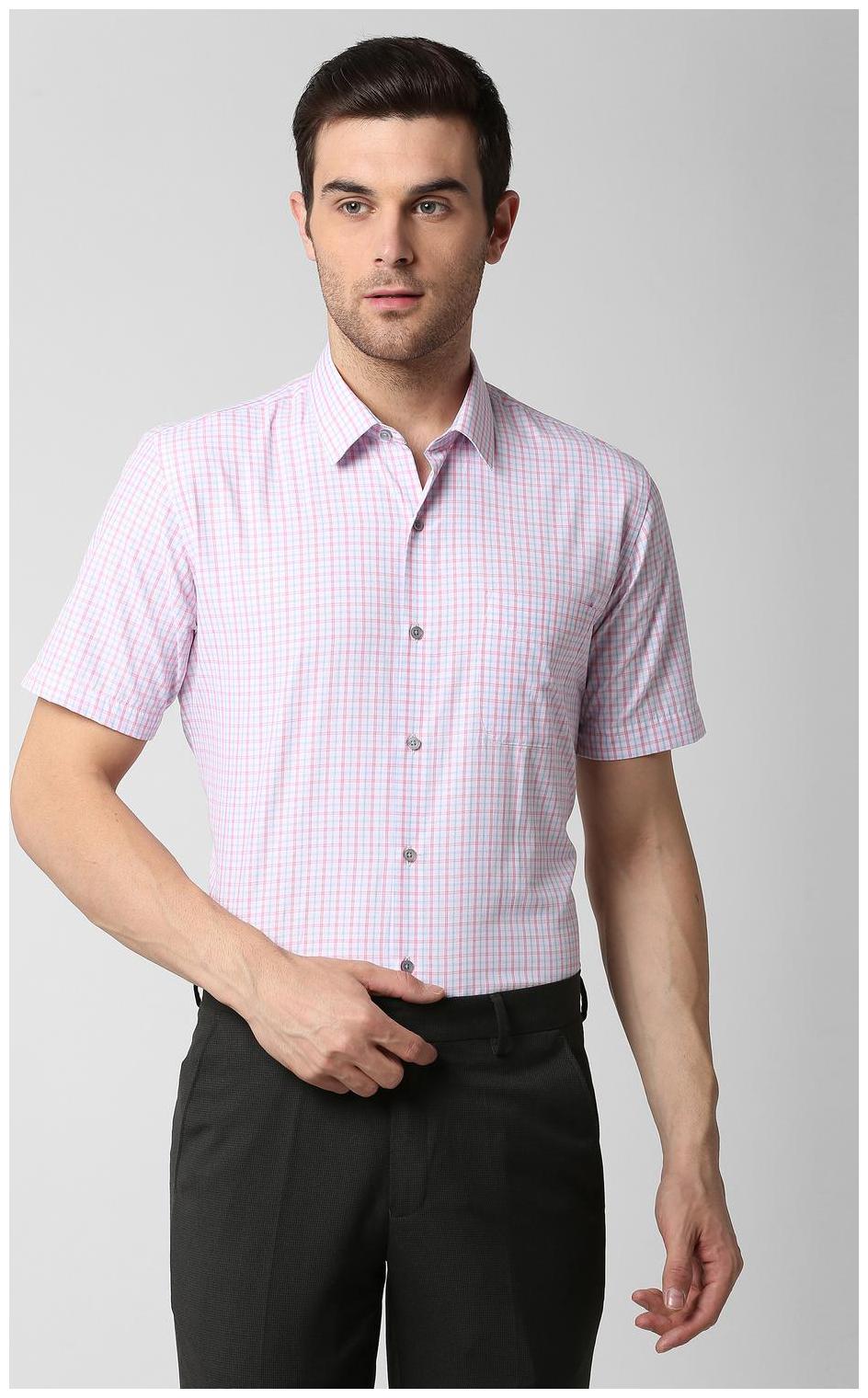 

Peter England Men Slim fit Formal Shirt - Pink