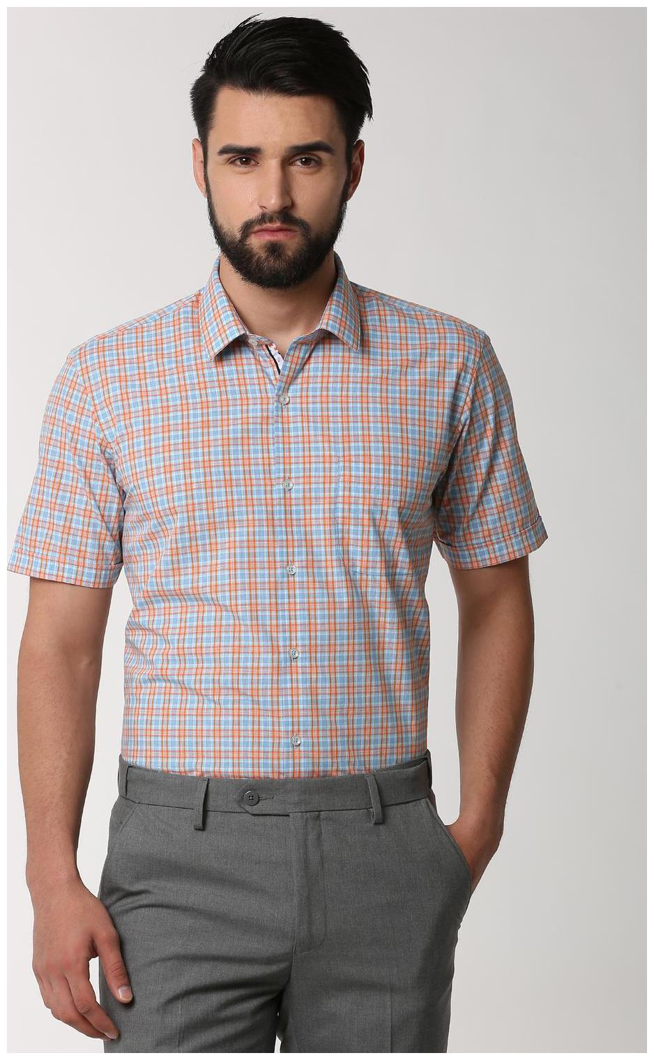 

Peter England Men Regular fit Formal Shirt - Blue