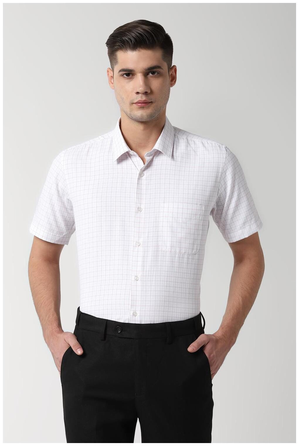 

Peter England Men Regular fit Formal Shirt - White