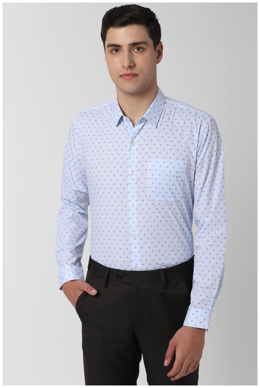 

Peter England Men Regular fit Formal Shirt - Blue
